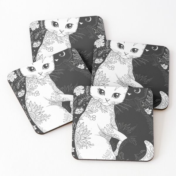 Item preview, Bicolor Cats Pattern designed and sold by Desfix.