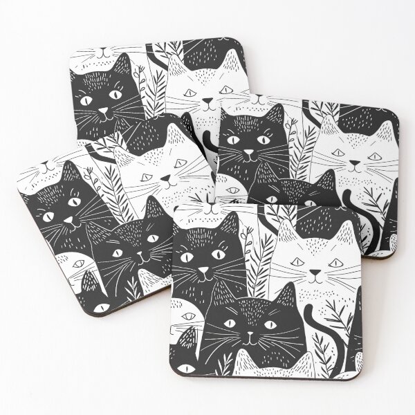 Item preview, Bicolor Cats Pattern designed and sold by Desfix.