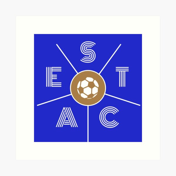 Item preview, ES Troyes AC ESTAC Football Minimalist Style Artwork designed and sold by kakarikihill.
