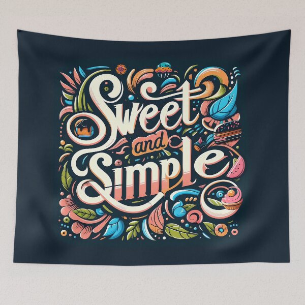 Item preview, Sweet and simple, typography designed and sold by maxmaj.