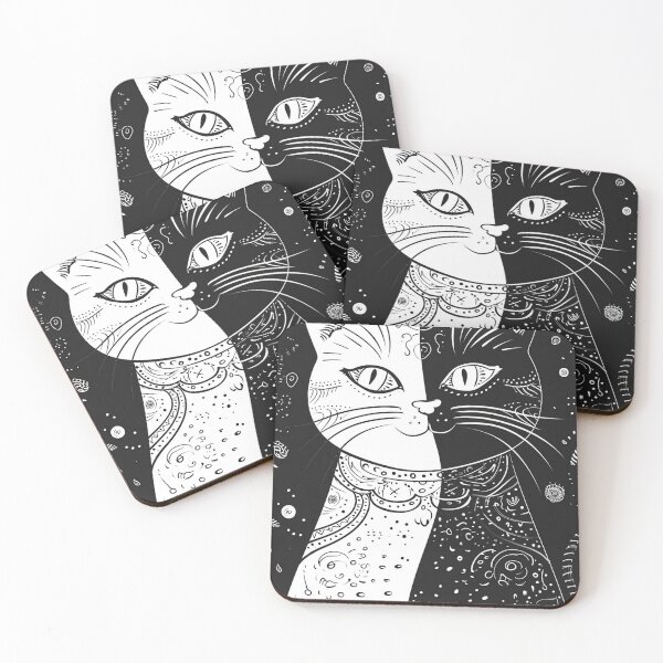 Item preview, Bicolor Cats Pattern designed and sold by Desfix.