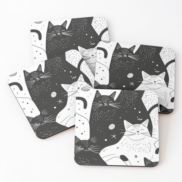 Item preview, Bicolor Cats Pattern designed and sold by Desfix.