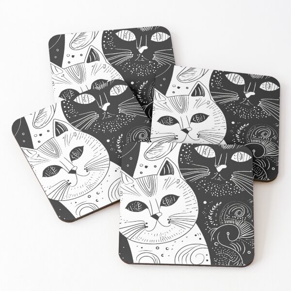 Item preview, Bicolor Cats Pattern designed and sold by Desfix.