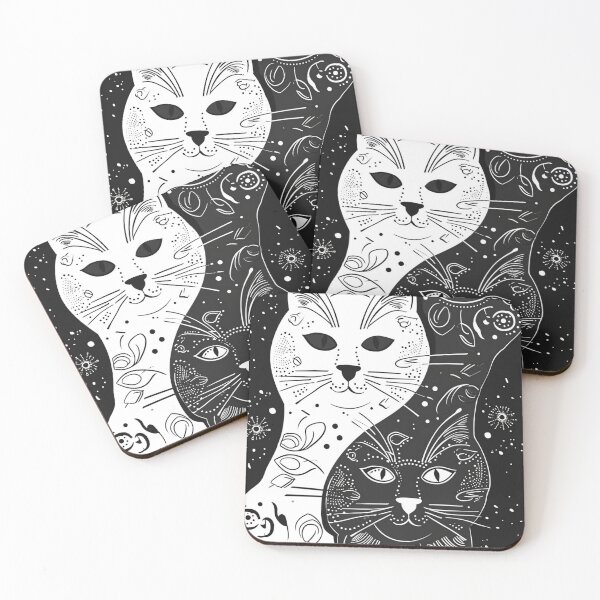 Item preview, Bicolor Cats Pattern designed and sold by Desfix.