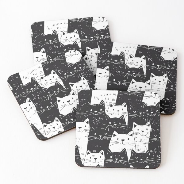 Item preview, Bicolor Cats Pattern designed and sold by Desfix.