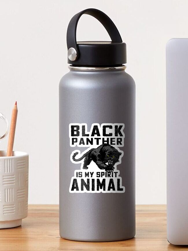 Thumbnail 1 of 3, Sticker, Vintage Black Panther Spirit Animal designed and sold by EthosWear.