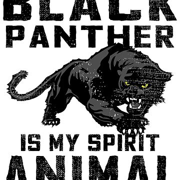 Artwork thumbnail, Vintage Black Panther Spirit Animal by EthosWear