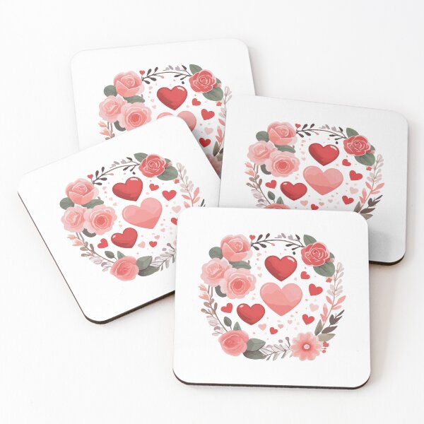 Item preview, Flower crown and cute hearts designed and sold by StickerLab4.