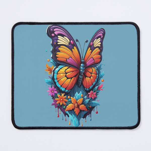 Item preview, Living 3D wonder: Shining butterfly on a sea of flowers designed and sold by Minpadesign.