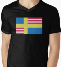 Sverige / USA Flag Men's V-Neck T-Shirt