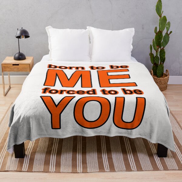Item preview, Born to be Me, Forced to be You;  designed and sold by StickerApe.