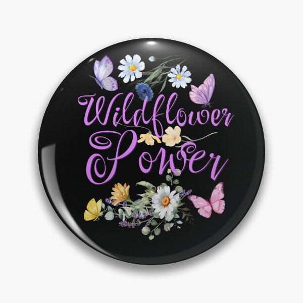 Item preview, Diseño colorido de flores y mariposas de poder de flores silvestres designed and sold by EarthArtDesigns.