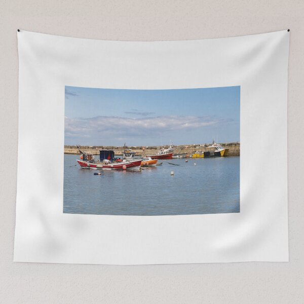 Item preview, Fishing boats in Staithes harbour, North Yorkshire designed and sold by yackers1.