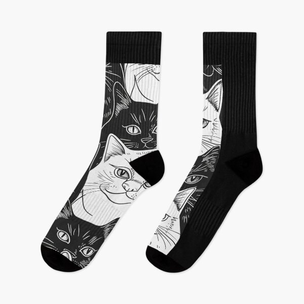 Item preview, Bicolor Cats Pattern designed and sold by Desfix.