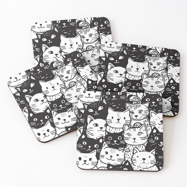 Item preview, Bicolor Cats Pattern designed and sold by Desfix.