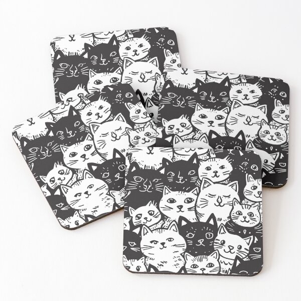 Item preview, Bicolor Cats Pattern designed and sold by Desfix.