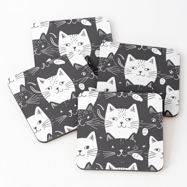 Item preview, Bicolor Cats Pattern designed and sold by Desfix.