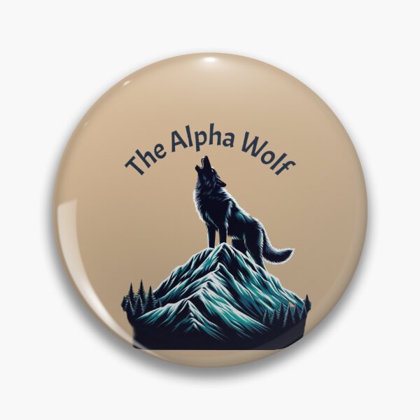Item preview, "Majestic Alpha Wolf - Lone Wolf Howling on a Mountain" designed and sold by ChromaticBlend.