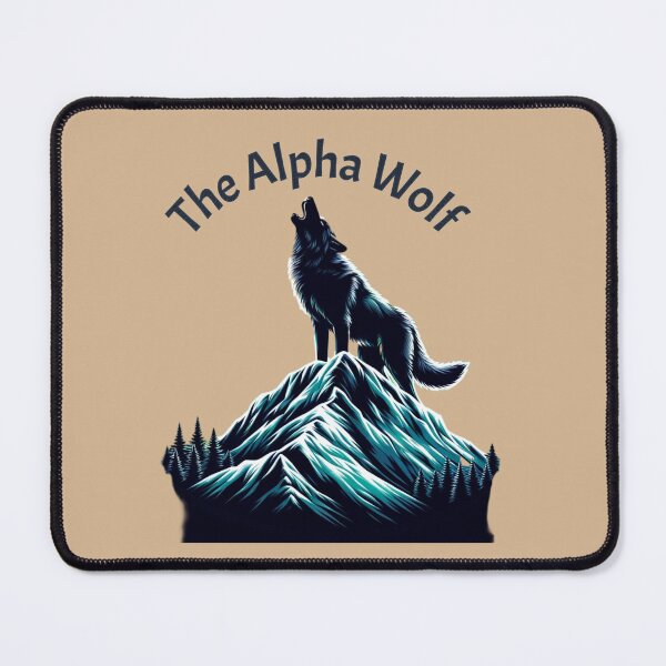 Item preview, "Majestic Alpha Wolf - Lone Wolf Howling on a Mountain" designed and sold by ChromaticBlend.