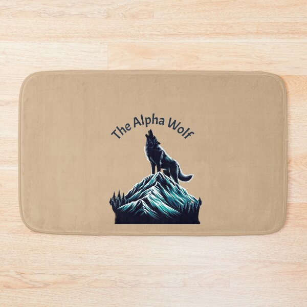 Item preview, "Majestic Alpha Wolf - Lone Wolf Howling on a Mountain" designed and sold by ChromaticBlend.