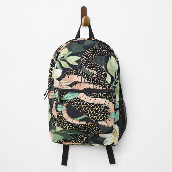 Item preview, Metallic Floral Snake designed and sold by spacefrogdesign.