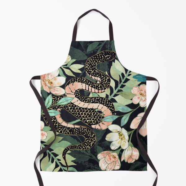 Item preview, Metallic Floral Snake designed and sold by spacefrogdesign.