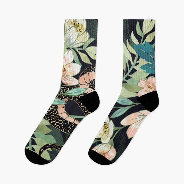 Aperçu de l'œuvre Serpent floral métallisé créée et vendue par spacefrogdesign.