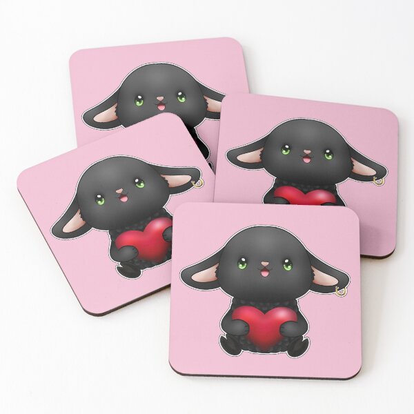 Item preview, cute black sheep + heart designed and sold by Drawersofdraw.