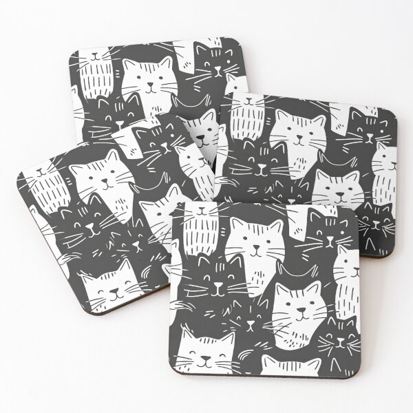 Item preview, Bicolor Cats Pattern designed and sold by Desfix.