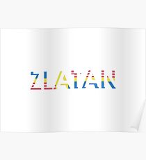 Sverige / USA / Zlatan (retro) Poster