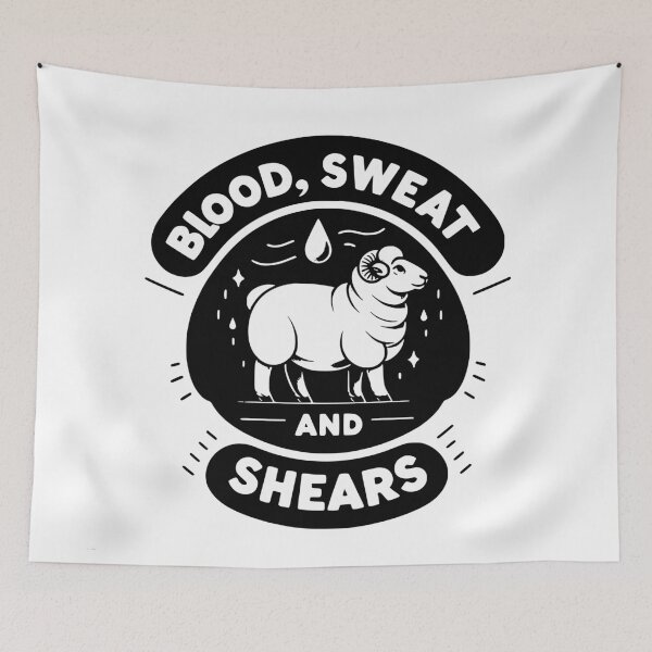 Item preview, Blood Sweat and Shears designed and sold by TeesYouWant.