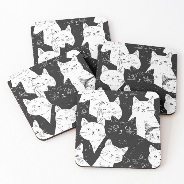 Item preview, Bicolor Cats Pattern designed and sold by Desfix.