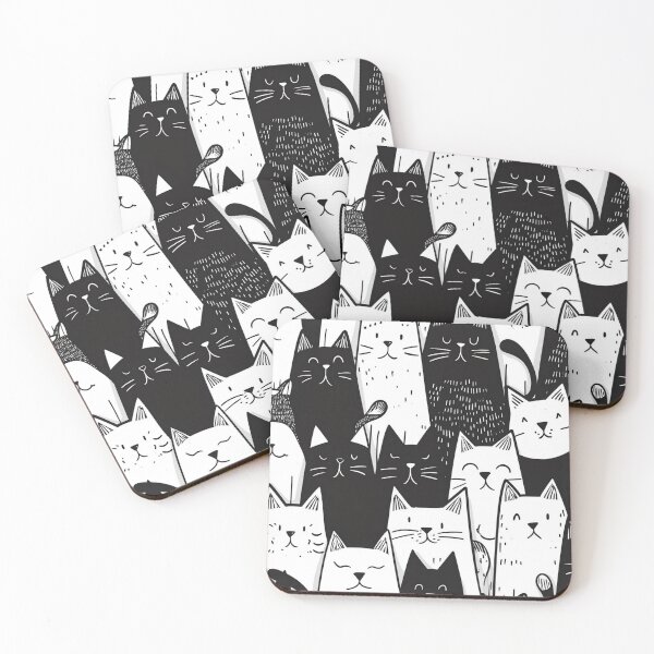 Item preview, Bicolor Cats Pattern designed and sold by Desfix.