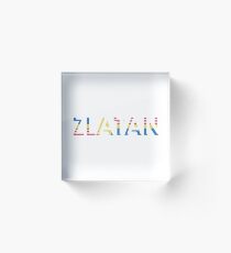 Sverige / USA / Zlatan (retro) Acrylic Block