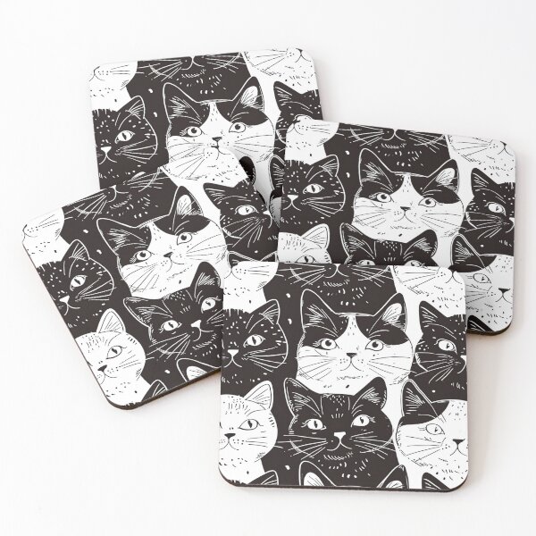 Item preview, Bicolor Cats Pattern designed and sold by Desfix.
