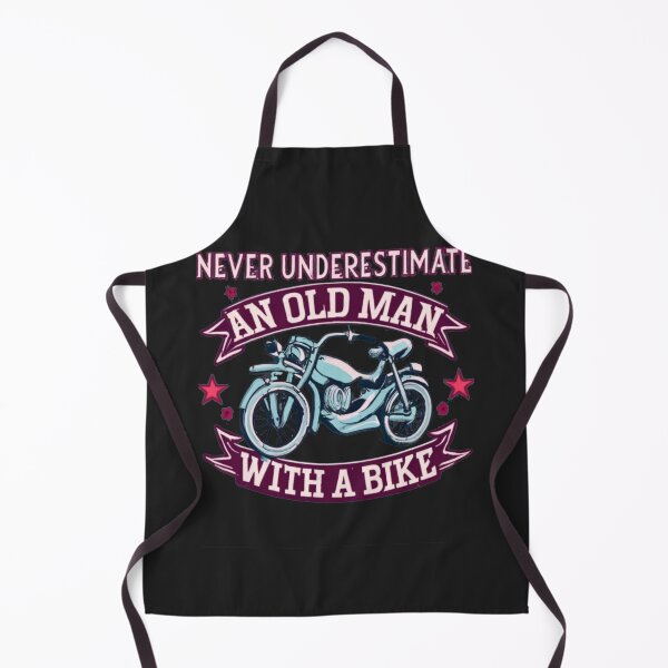 Item preview, Never Underestimate an old man with a bike text design designed and sold by Pawel Oska.