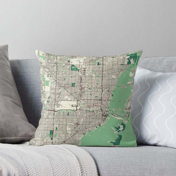 Item preview, Miami Street Map designed and sold by mapsbymo.