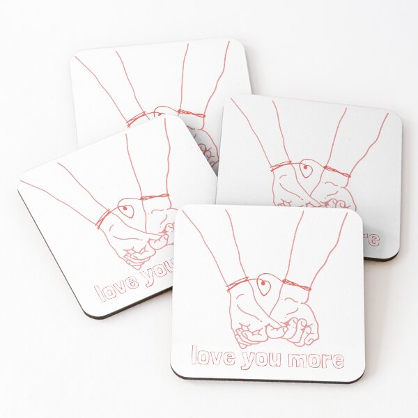 Item preview, "love you more" valentine's day / holding hands designed and sold by GraysonPrints.