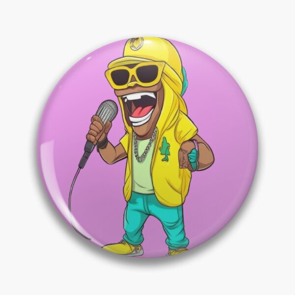 Item preview, Yellow rapper with microphone designed and sold by danny-Dsign.