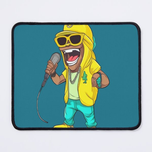 Item preview, Yellow rapper with microphone designed and sold by danny-Dsign.