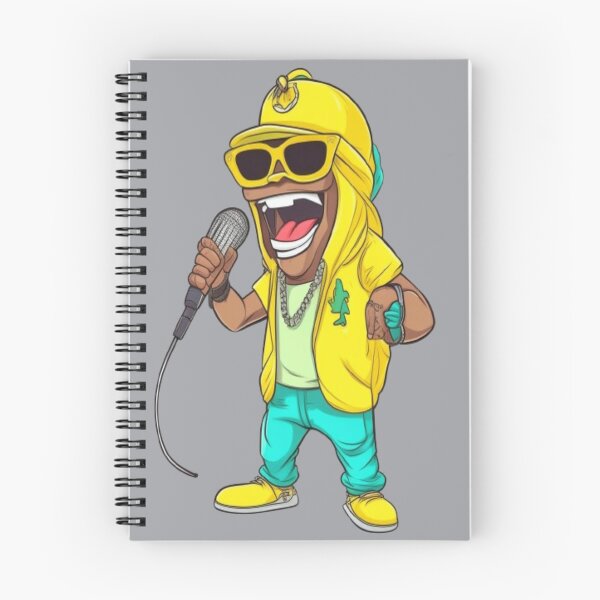 Item preview, Yellow rapper with microphone designed and sold by danny-Dsign.