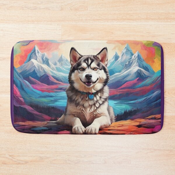 Item preview, Psychedelic Husky designed and sold by Cloe Dauplais.