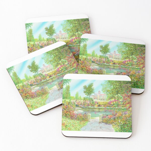 Item preview, Farbenpark - in the colorful park with a castle designed and sold by art paintings.