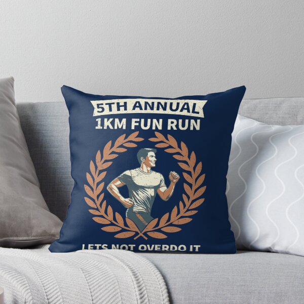 Item preview, 5th Annual 1km Fun Run Lets Not Overdo It | Funny Vintage Running designed and sold by d247.