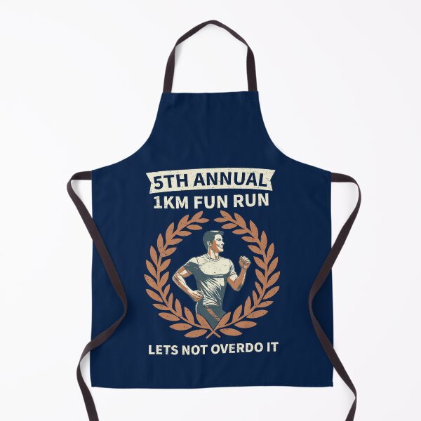 Item preview, 5th Annual 1km Fun Run Lets Not Overdo It | Funny Vintage Running designed and sold by d247.
