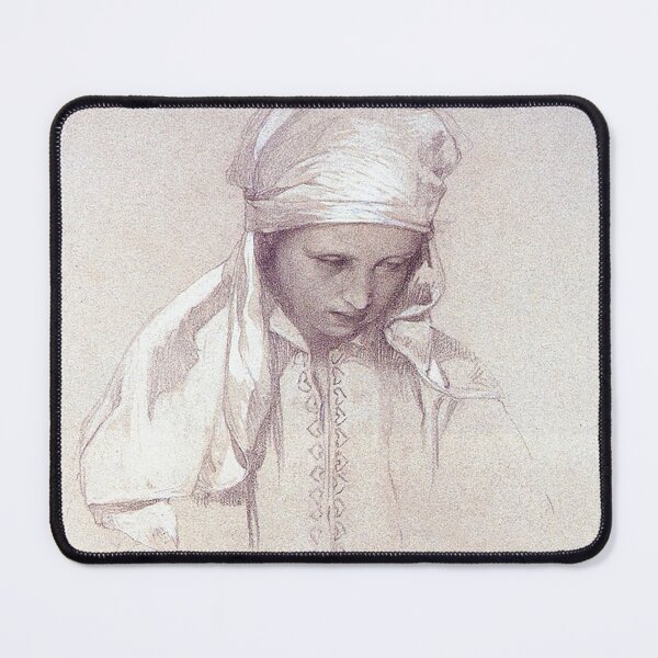 Item preview, Portrait of a girl, by Alphonse Mucha. HIGH DEFINITION designed and sold by MINDTHECHERRY.