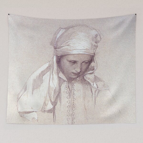 Item preview, Portrait of a girl, by Alphonse Mucha. HIGH DEFINITION designed and sold by MINDTHECHERRY.