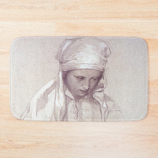 Item preview, Portrait of a girl, by Alphonse Mucha. HIGH DEFINITION designed and sold by MINDTHECHERRY.