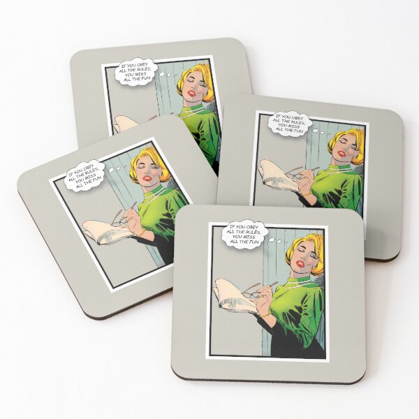Item preview, If you obey all the rules, you miss all the fun - Retro comic art designed and sold by Alex Starcatcher.