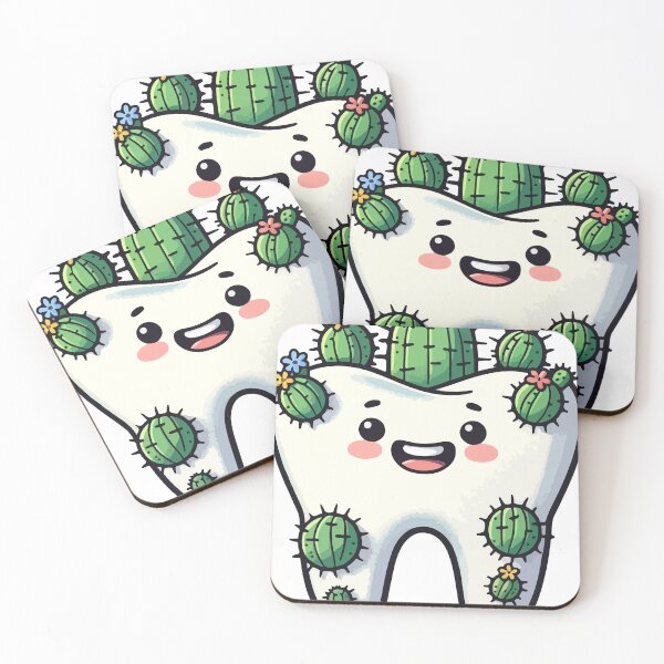 Item preview, Cheerful Cactooth - Cactus Tooth designed and sold by ShopiDentistry.